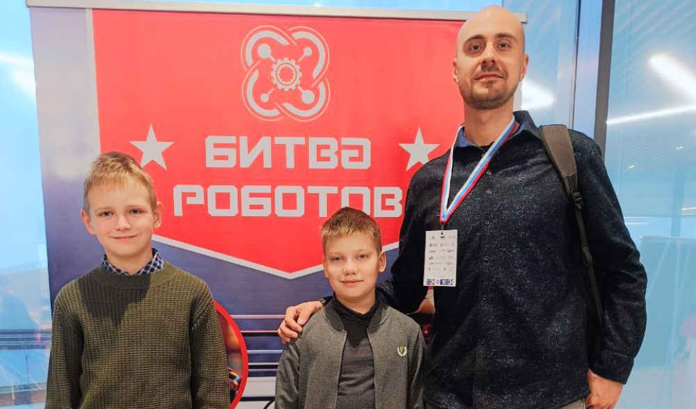 Обучающийся Центра на чемпионате по робототехнике 